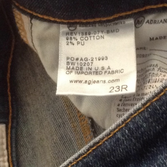 AG Super Skinny Ankle Distressed size 23 dark wash - Picture 3 of 3